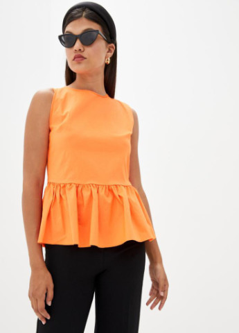 Оранжевая летняя женская блузка cornelia Podium