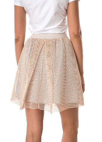 Бежевая однотонная спідниця жіноча Miss Miss