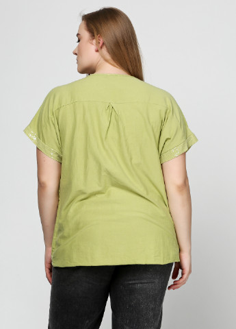 Зеленая летняя блуза G1 moda