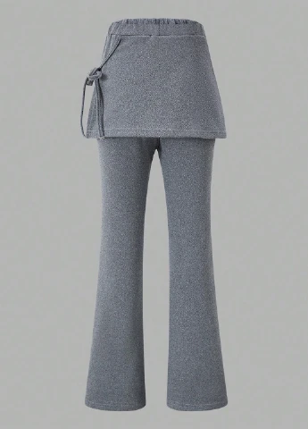 Серые демисезонные леггинсы SHEIN