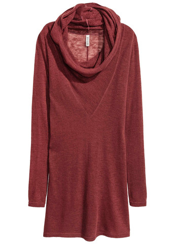 Темно-червона кежуал сукня H&M однотонна