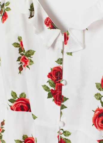 Білий кежуал сукня сукня-сорочка, кльош H&M