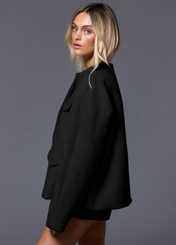 Чорне демісезонне Пальто SHEIN