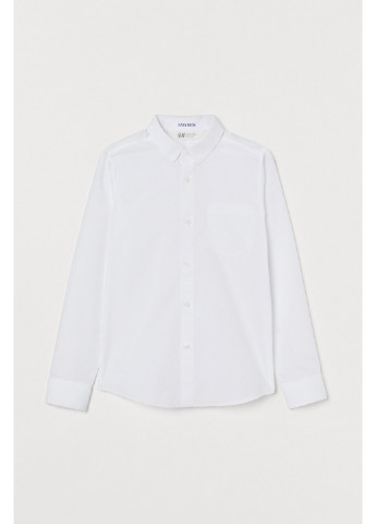 Белая кэжуал рубашка H&M