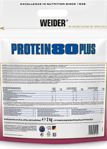 Протеїн Protein 80 Plus 2000 g (Wildberry - Youghurt) Weider (256143712)