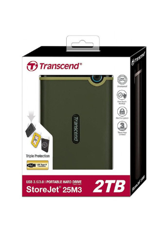 Зовнішній жорсткий диск 2.5 "2TB (TS2TSJ25M3G) Transcend 2.5" 2tb (250054188)