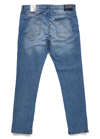 Темно-голубые демисезонные слим джинсы C&A