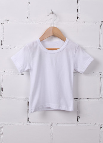 Біла демісезонна футболка з коротким рукавом Baby Art