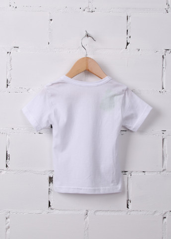 Біла демісезонна футболка з коротким рукавом Baby Art