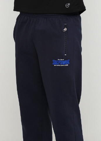 Темно-синие спортивные зимние прямые брюки Tovta