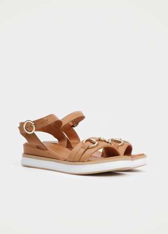 Охра босоножки URBAN TRACE с ремешком с белой подошвой