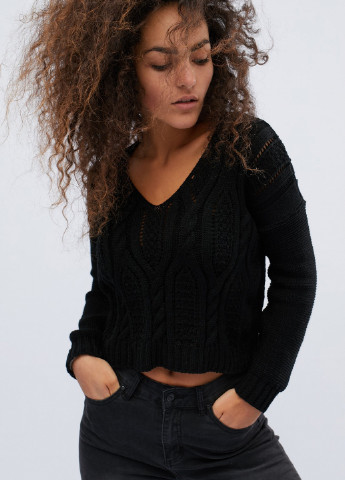 Чорний демісезонний пуловер пуловер Carica