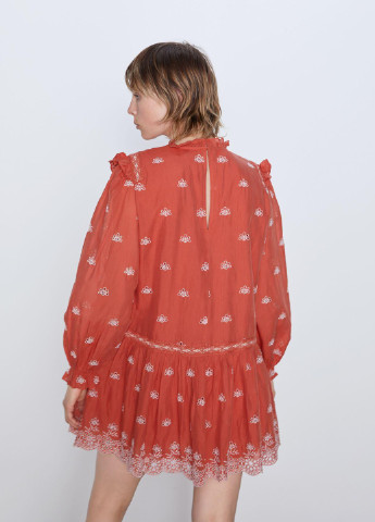 Помаранчева сукня демісезон Zara