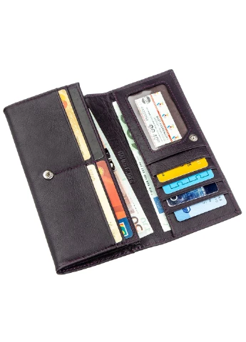 Жіночий шкіряний гаманець 18,5х9 см st leather (252132608)