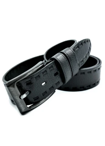 Мужской кожаный ремень 110-120х4 см Weatro (252413478)