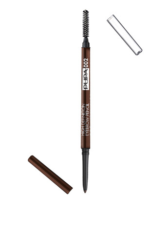 Карандаш для бровей High Definition Eyebrow Pencil №002 Brown, 0,9 г Pupa (72567980)
