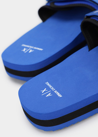 Синие кэжуал шлепанцы Armani Exchange