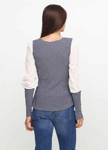 Темно-серая демисезонная блуза Oblique