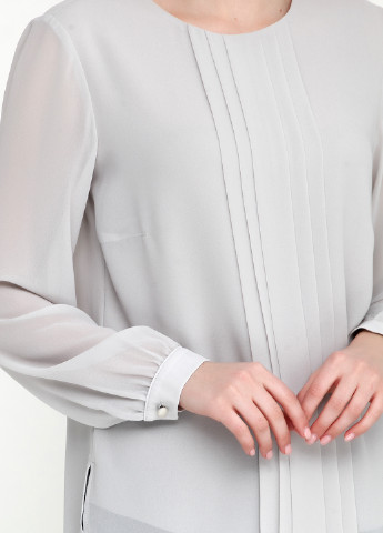 Светло-серая демисезонная блуза Stefanie L