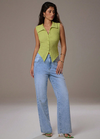 Салатова блуза SHEIN