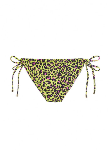 Салатовые купальные трусики-плавки леопардовый Victoria's Secret