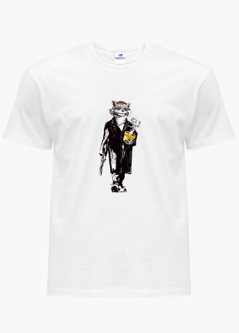 Біла демісезон футболка жіноча ракета і грут леон кілер (rocket groot leon killer) білий (8976-2064) xxl MobiPrint