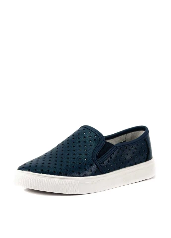 Синие слипоны Allshoes с перфорацией