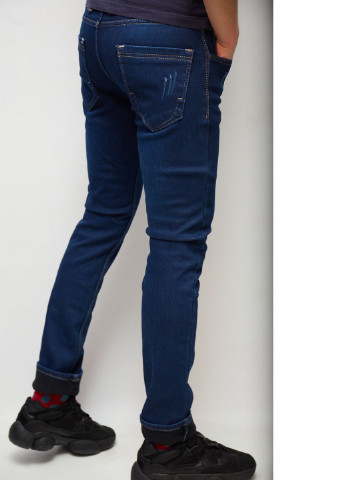 Синие зимние джинсы утепленные 6376 Mario
