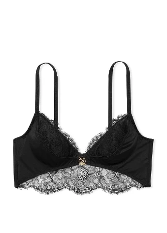 Чорний демісезонний комплект (бюстгальтер, трусики) Victoria's Secret