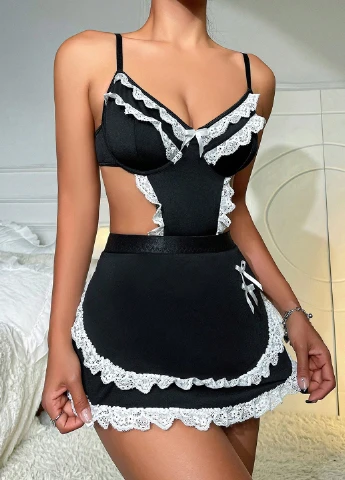 Костюм (бюстгальтер, трусики, фартух) SHEIN (330749883)
