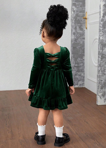 Темно-зелена сукня SHEIN (346395819)