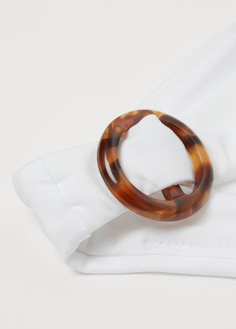 Белые купальные трусики-плавки однотонные H&M