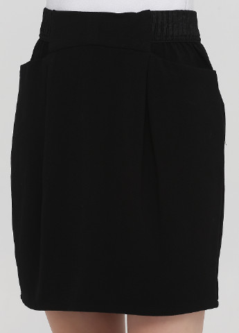 Черная кэжуал однотонная юбка Naf Naf тюльпан