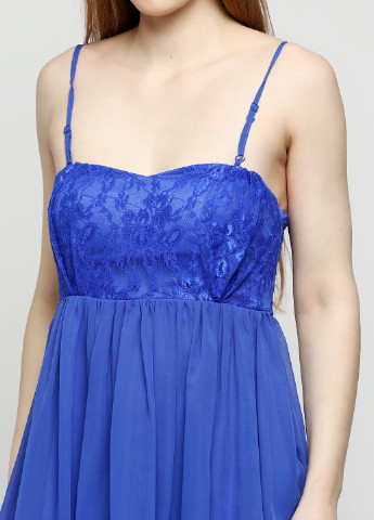 Синя коктейльна сукня, сукня кльош NLY TREND однотонна