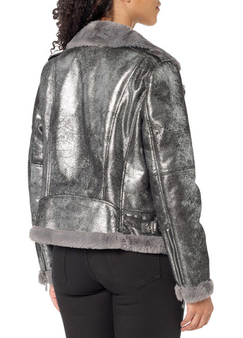 Серая демисезонная куртка косуха Tommy Hilfiger