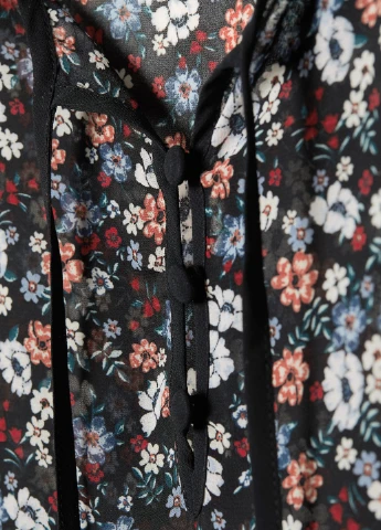 Чорна шифонова блуза H&M