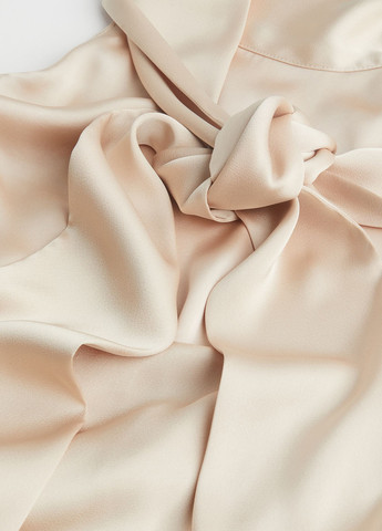 Персиковое кэжуал платье клеш H&M однотонное