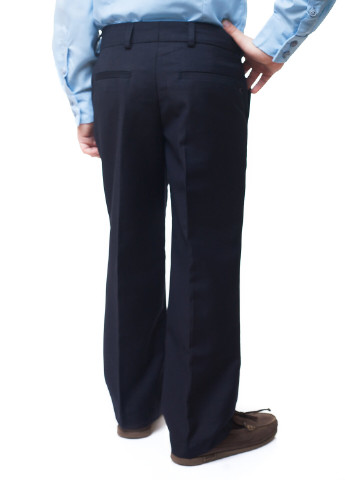 Синие классические демисезонные брюки прямые Kids Couture