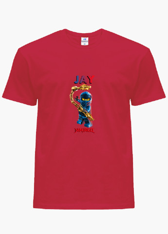 Червона демісезонна футболка дитяча джей уокер лего ніндзяго (jay walker lego ninjago masters of spinjitzu) (9224-2638) MobiPrint