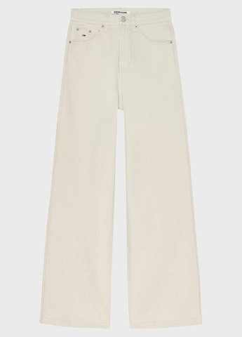 Светло-бежевые кэжуал демисезонные прямые брюки Tommy Jeans