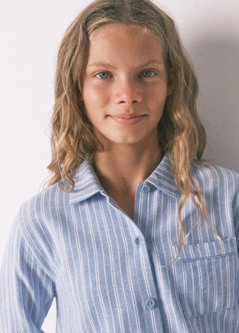 Блакитна всесезон піжама (сорочка, штани) сорочка + брюки Women'secret