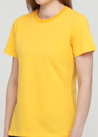 Желтая всесезон футболка женская 18ж425-17 жовта с коротким рукавом Malta
