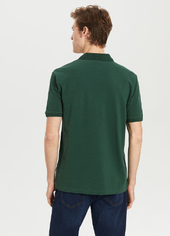 Зеленая футболка-поло для мужчин LC Waikiki однотонная