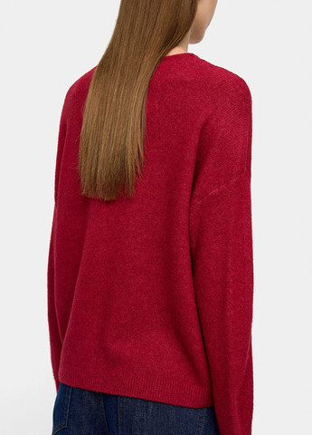 Вишневый демисезонный свитер пуловер Parfois