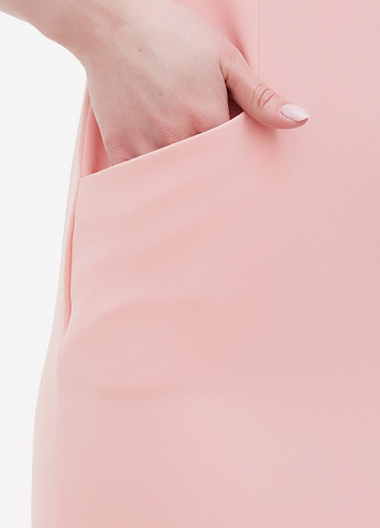 Светло-розовое кэжуал платье Maurini однотонное