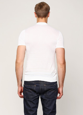 Белая футболка-поло для мужчин Flash