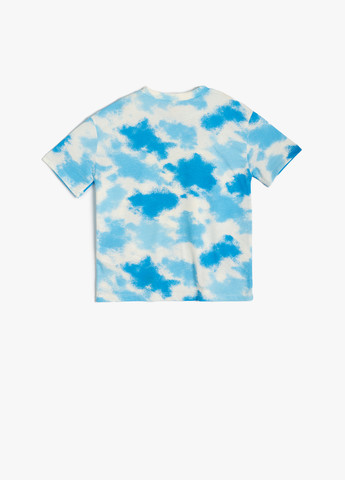 Блакитна літня футболка KOTON