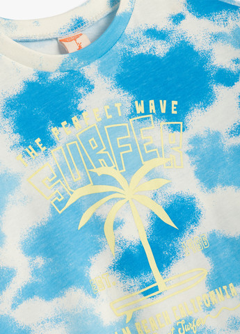 Блакитна літня футболка KOTON