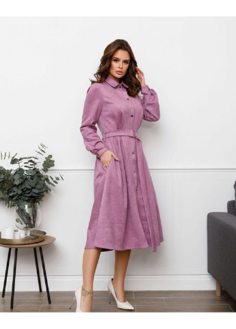 Бузкова повсякденний сукня sa-85 s фіолетовий ISSA PLUS однотонна