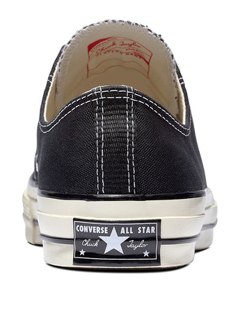 Черные кеды Converse CHUCK 70 с белой подошвой, с логотипом